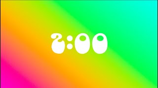2 Minute Countdown Timer Colorful and Groovy