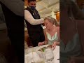 I cannot believe our head waiter did this on our cruise