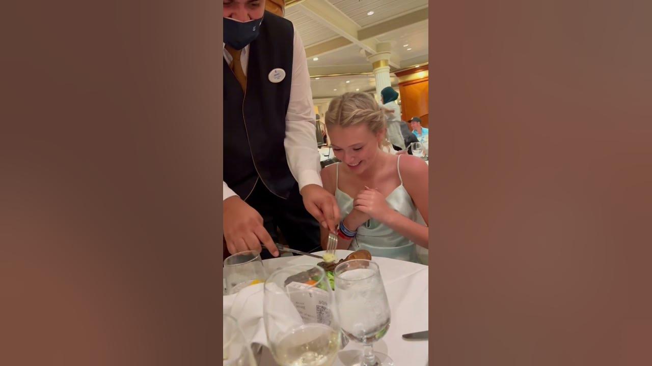 I CANNOT believe our head waiter did this on our cruise!!!!