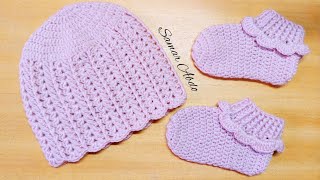 كروشيه لكلوك / سليبر بناتى/ولادى مقاس سنة الى سنتين Crochet baby Slipper