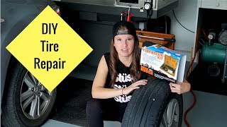 How to change tire and repair - DIY with Emily