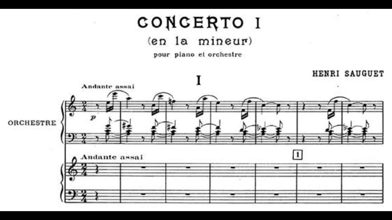 Henri Sauguet - Piano Concerto No.1 [Devetzi]