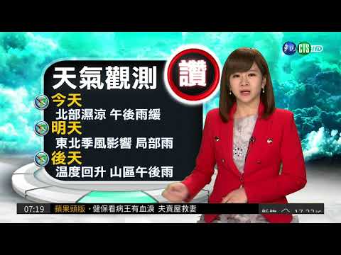 天氣觀測 | 華視新聞 20180417