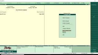 SPLIT CO  DATA in Tally