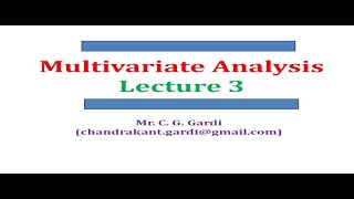 Lecture 3 : Multivariate Analysis Net Worth