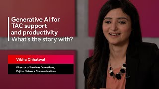 Generative AI for TAC support and productivity Fujitsu Networks | What's the story with