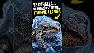 🐸 La Rana de hielo ❄️#RanaQueSeCongela #Curiosidades #Ciencia #AnimalesIncreibles