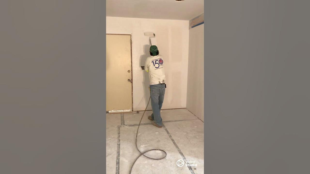 HOW TO USE A PRESSURE ROLLER WITH AN AIRLESS TO PAINT WALLS FAST AND