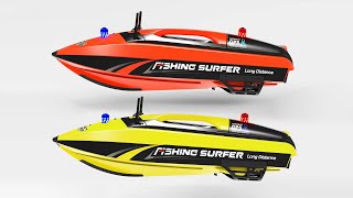 Fishing Surfer RC Surf fishing boat introduction and bait release and big catch on the beach