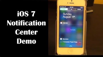 iOS 7 Notification Center on iPhone 5