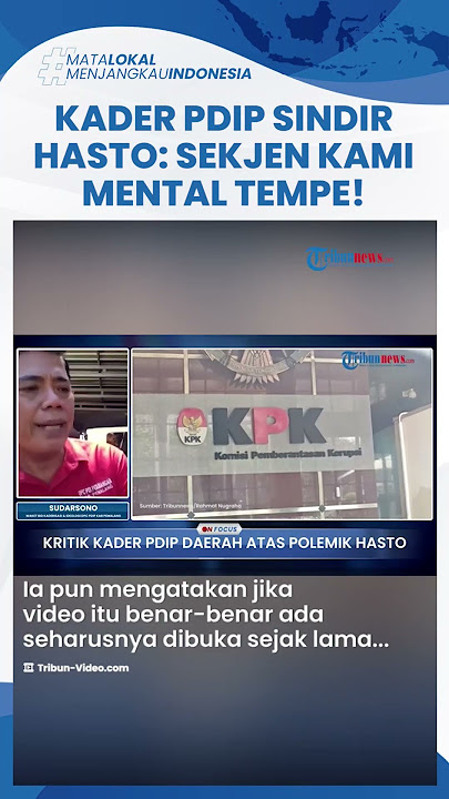Hasto Klaim Punya Bukti Video Skandal Elite Korupsi, Sudarsono PDIP: Sekjen Kami Bermental Tempe!