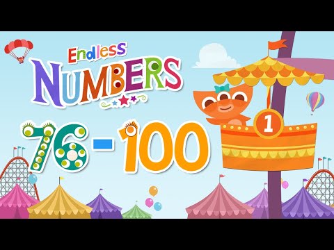 Endless Numbers - Learn to Count from 76 to 100 + Simple Addition in English | Originator Games