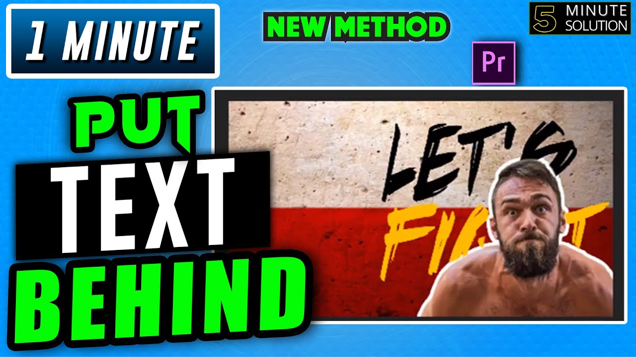 How to put text behind image in premiere pro 2024 - YouTube