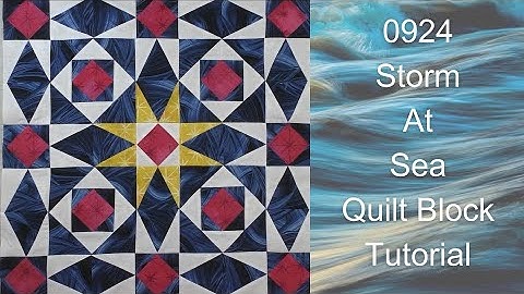 0924 Storm At Sea Free Quilt Block Tutorial | Block of the Day 2023 | Accuquilt