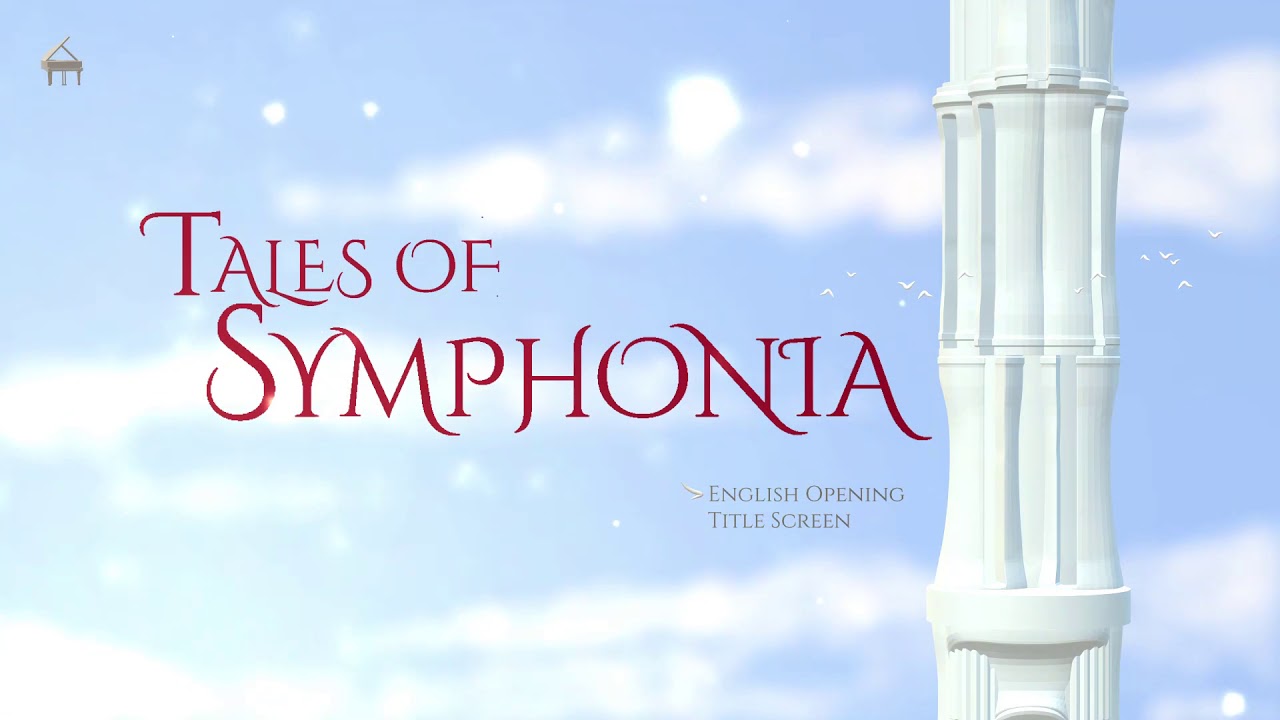 Tales Of Symphonia OST」- English Opening And Title Screen - Piano.