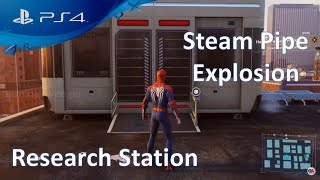 Marvel Spider-Man | Research Station | Aries | Harlem | Steam pipe explosion | PlayStation 4(PS4) screenshot 5