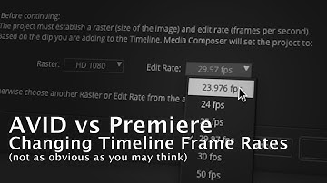 Changing timeline frame rates ain