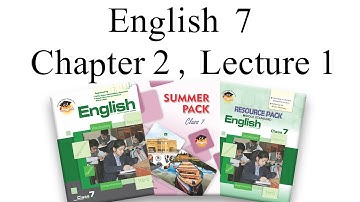 English Class 7 Chapter 2 Lecture 1