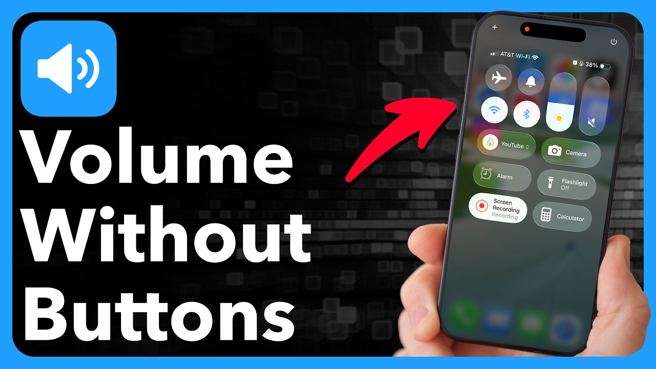 How To Increase Volume On iPhone Without Buttons - YouTube
