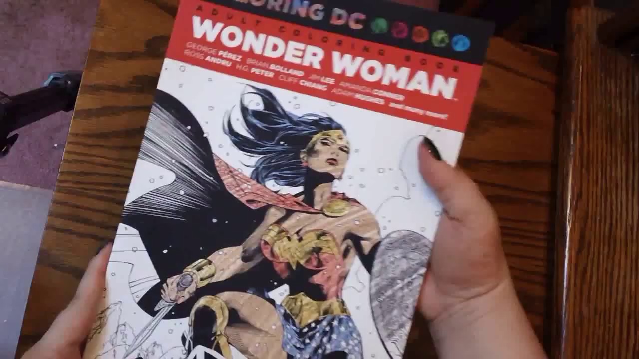 Coloring Dc Wonder Woman Coloring Book Review Flipthrough Youtube