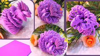 How To Make Flower With Foam Sheet Easy Flower Making Idea Faom Sheet Flower