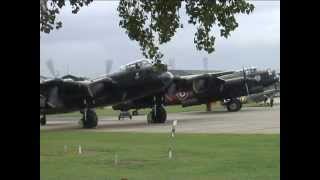 Avro Lancaster,s PA 474 & KB 726 start up, take off , display and land together