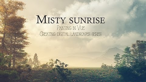 Misty terrain post processing in photoshop part 7. Vue tutorial
