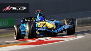 Assetto Corsa Alonso Renault R25 Onboard Demorun Abu Dhabi