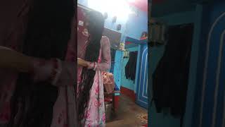 Meri Bibi Ke Lambe Baal 😍🔥 #shorts #viral #minivlog #viralvideo #vlog #funny #hair #hairstyle