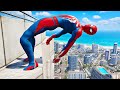 SPIDERMAN CRAZY JUMPS/ FALLS (GTA 5 Spider-Man Gameplay) #8
