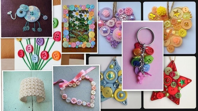 How to Make Crafts with Buttons - 5 DIY Tutorials