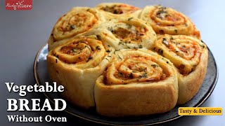 Vegetable Bread without oven | Vegetable Bread roll recipe | Vegetable bread Rashmi's cuisine