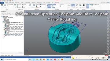 #Mastercam Optirough Toolpath #Mastercam Rest Rough Toolpath #How To Make Rough Program In Mastercam