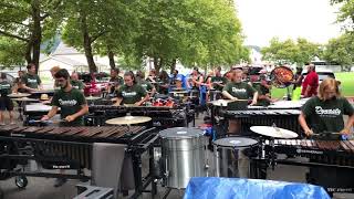 2018 Atlanta CV full percussion run DCA Championships Friday rehearsal drum line front ensemble