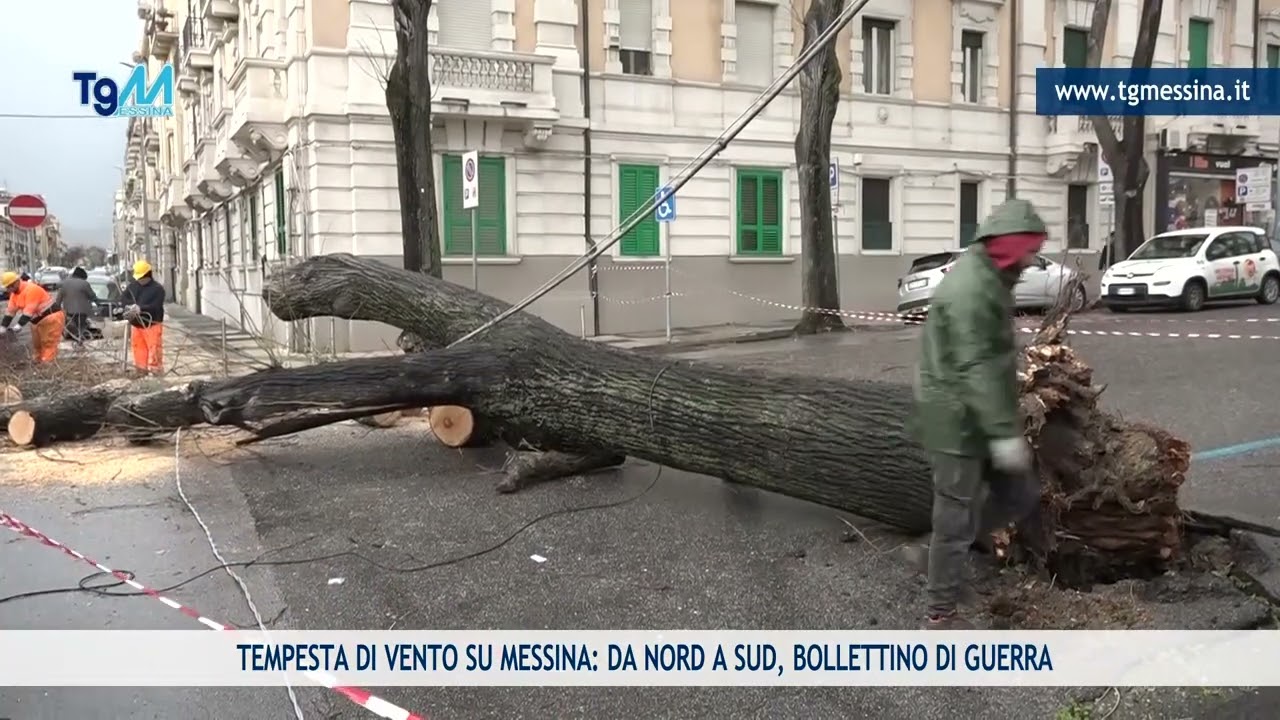 TEMPESTA DI VENTO SU MESSINA: DA NORD A SUD, BOLLETTINO DI GUERRA