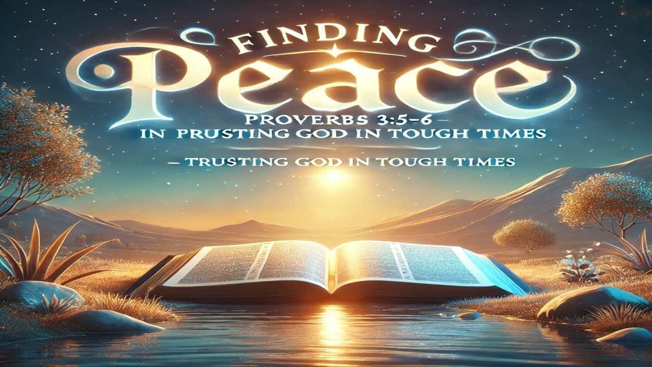 Finding Peace In Proverbs 3:5-6 - Trusting God In Tough Times - YouTube