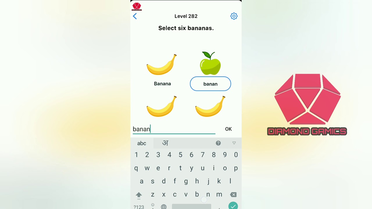 Easy Game Level 282 select six bananas YouTube
