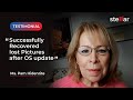 Stellar Photo Recovery - Customer Testimonial: Recovered lost Pictures after OS update