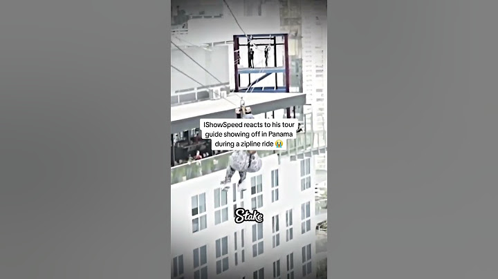 IShowSpeed reacts to his tour guide showing off in Panama during a zipline ride#ishowspeed #fyp