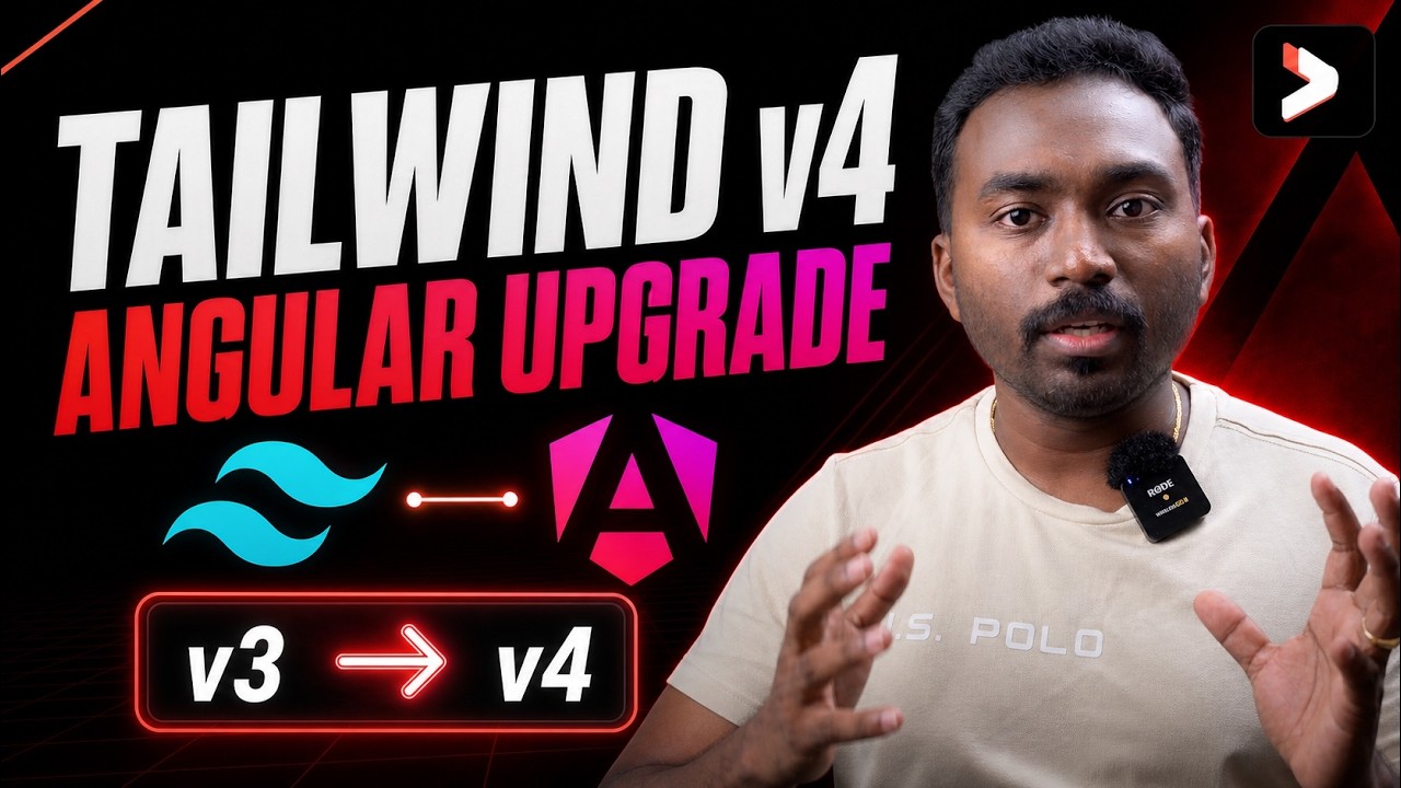 Installing/Upgrading to Tailwind V4 in Angular | #5 - YouTube