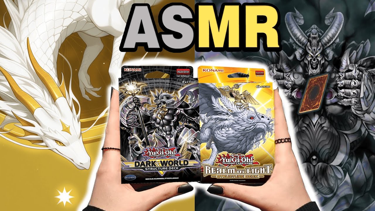 ASMR Unboxing YuGiOh Realm Of Light & Dark World 🌙