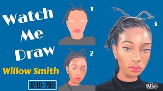 Watch Me Draw Willow Smith - Digital Painting Timelapse - Procreate screenshot 1
