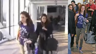 Kristen Stewart Nikki Reed and Robert Pattinson Arriving at LAX - November 16 2008