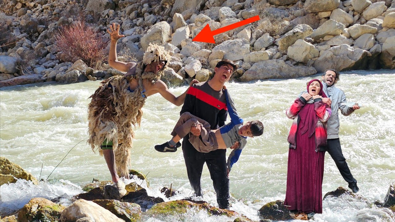 Hussein's Courage Against the Wildest Caveman | Saving a Nomad Boy at the Last Minute