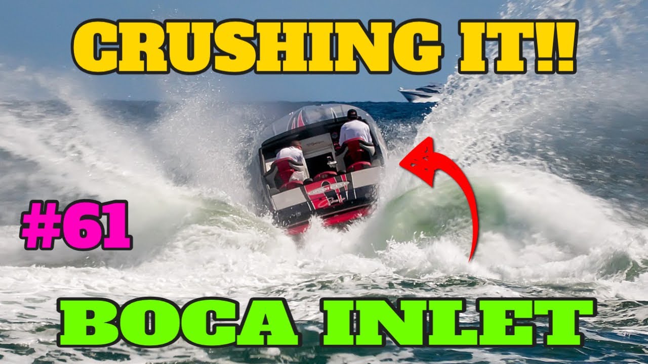 BOATS CRUSHING BOCA INLET BOATS VS WAVES YouTube