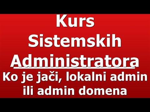 Video: Ko je mrežni administrator?