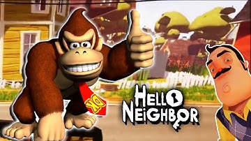 HELLO DONKEY KONG | Hello Neighbor Mod