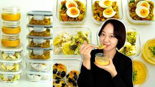 16 Easy High-Protein Lunch Meal Prep in 1 Hour ｜Healthy & Low Carb!