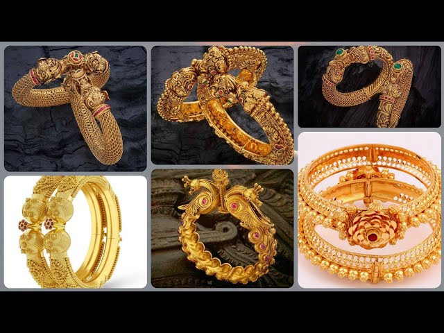 Traditional & Antique Gold Plated Design 2.4 Bangles/ Kada in Wayanad at  best price by Matchless Jewellery For Less - Justdial