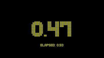 1 second countdown timer with 2 fractional digits accuracy